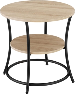 Beistelltisch Saint Louis 55x56 cm - Industrial Holz hell, Eiche Sonoma