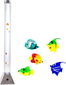 LED-RGB Stehleuchte, Fische, Farbwechsler, H 120cm
