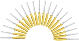 20 VICTORINOX Gemüsemesser Swiss Classic silber, gelb glänzend, poliert, Klinge: 11,0 cm