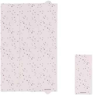 Kikkaboo Wickelauflage faltbar Bear with me 80 x 50 cm, für unterwegs, ab Geburt rosa