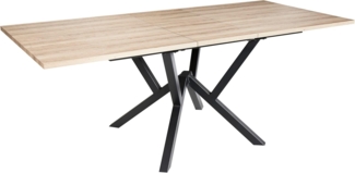 Ausziehbarer Esstisch ANSELL Hellbraun 160 200 cm 90 cm