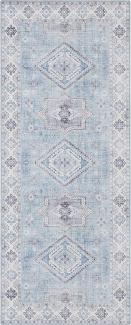 Vintage Teppich Gratia Briliantblau - 80x200x0,5cm