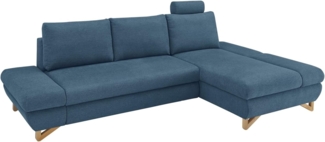 Ecksofa Skalm in blau 284 cm