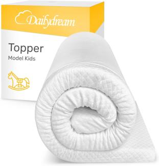 Dailydream viscoelastische Matratzenauflage Model Kids M mit Memory Foam Effekt, 140x70x5cm, Edition Standard