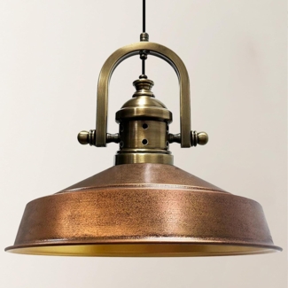 Bamyum Pendelleuchte Asletl Hängelampe Industrial aus Metall Ø41 cm, Pendelleuchte Esstisch, ohne Leuchtmittel