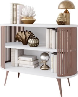 Kommode Rajkon Ember (Farbe: Kupfer / Arktisches Weiß)