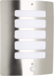 Brilliant Leuchten No. 47698-82 Aussenwandleuchte Todd mit Sensor E27 IP44 edelstahl