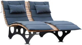 HOME DELUXE Wellenholzliege/Waldsofa inkl. 1x Auflage TAIGA