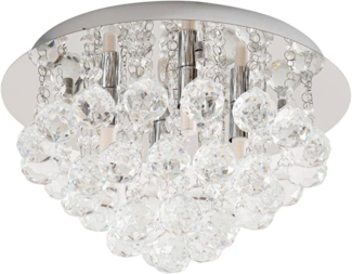 Lindby Deckenleuchten Antonino, Chrom IP20, 4 x 40 W LED