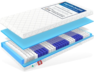 Matratzen Perfekt 'Köln' Taschenfederkernmatratze mit 7 Komfortzonen, 20cm hoch, 100x200 cm, H5