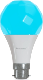 Nanoleaf Essentials Glühbirne, Smarte RGBW B22 LED Lampe - Thread & Bluetooth 16 Mio. Farben LED Lampe, Musik und Bildschirm Sync, Funktioniert mit Google Home Apple, für Deko und Gaming