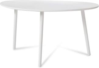 Beistelltisch Couchtisch Weiß Holztisch Nierentisch Tisch Holz Kiefer