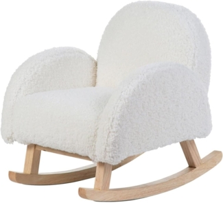 Childhome Teddy Schaukelstuhl Weiß / Natur Weiß