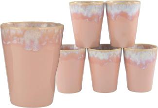 CreaTable 23731 Grespresso Becherset, 360 ml, rosé, 6-teilig (1 Set)