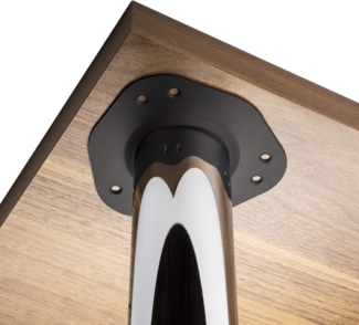 SO-TECH® Tischbein Ø 60 mm, belastbar bis 75 kg pro Stück, höhenverstellbar, Höhe 71 cm, Stahl, Chrom poliert, 4x