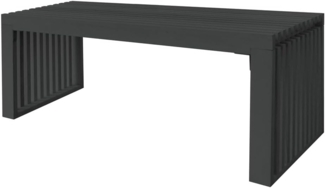 HOME DELUXE Sitzbank aus Holz LORA Schwarz - 110 cm