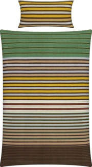 Erwin Müller Bettwäsche Bettwäsche Mix & Match "Streifen", Biber, 2 teilig, Streifen