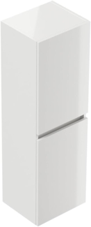 Badezimmer Hochschrank 112cm Softclose Taifun Wandmontage weiß Hgl : Weiss hochglanz