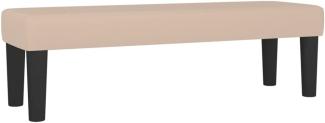 vidaXL Sitzbank Cappuccino-Braun 100x30x30 cm Kunstleder 346665