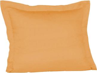 Fleuresse Mako-Satin-Kissenbezug uni colours Farbe gold 2046 35 x 40 cm