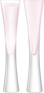 LSA International Moya Champagner Flöte 170 ml Blush X 2, Pink, 5,5 x 5,5 x 25 cm