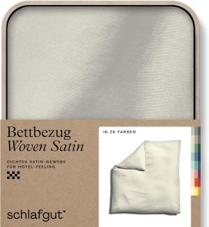 Schlafgut Woven Satin Bettwäsche|Bettbezug einzeln 200x200 cm| yellow-light