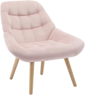 Vente-unique - Sessel - Samt - Rosa - LUOSTO