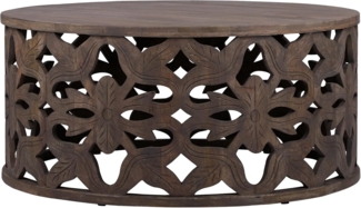 Couchtisch Ø 100x45 cm Natur aus Mangoholz WOMO-Design