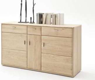 Sideboard Torrent 1 Eiche bianco massiv 154 x 89 x 45 cm Anrichte Schrank