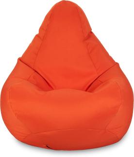 Loft 25 Sitzsack Gamer Stuhl | Outdoor Indoor Wohnzimmer Sitzsack Sitz | Wasserabweisend | Ergonomisches Design für Körperunterstützung (Sitzsack, Orange)