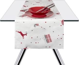 Excelsa Tischläufer Merry Christmas, 40x140 cm, Baumwolle