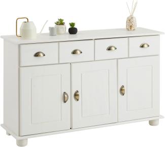 IDIMEX Kommode Colmar Apothekenschrank Sideboard, Kiefer massiv, in weiß, Landhausstil