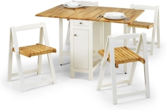Julian Bowen Savoy Dining Set - White/Natural