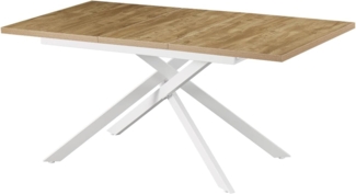 B&D home Esstisch Ausziehtisch BEA, X-Gestell, ausziehbar, 120-160cm, 4-6 Personen