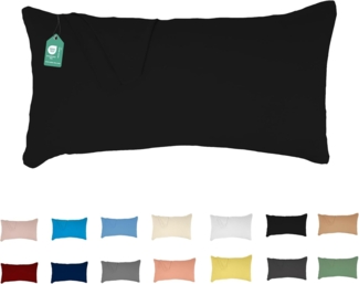 Livessa Kissenbezug 40x80 cm - Verdeckter Reißverschluss an der Langen Seite, Kopfkissenbezug aus%100 Baumwolle Jersey Stoff, Ultra weich und atmungsaktiv, Oeko-Tex Zertifiziert
