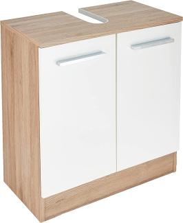 Pelipal Quickset 380 Waschbeckenunterschrank, Holzdekor, Sanremo Eiche Terra Quer Nachbildung, 33,0 x 60,0 x 62,0 cm