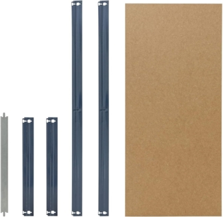 shelfplaza HOME 120x50 cm Fachboden-Set in blau für HOME Schwerlastregale mit 175 kg Traglast pro Boden
