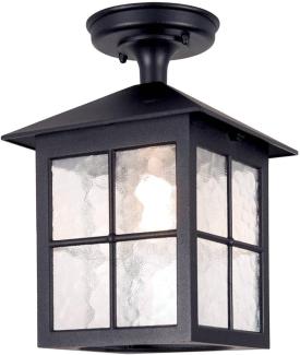 Elstead Lighting Winchester Outdoor 1-Light Deckenleuchte Schwarz E27 IP43