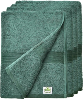 leevitex® Handtuch Frottee 4er Set, 50 x 100 cm, hochwertig verarbeitet & fusselfrei
