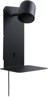 Paulmann 71099 Wandleuchte Malena USB C schwarz matt GU10