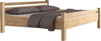 Bett >VILLAGE< in Braun aus Holzwerkstoff - 190,2x88,4x208cm (BxHxT)