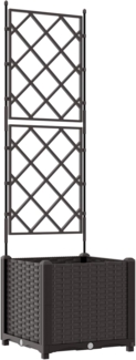 vidaXL Pflanzkasten mit Rankgitter Braun 40x40x143 cm 42002813