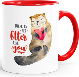 MoonWorks Tasse ''Kaffeetasse Geschenk Tasse There is no otter like you Liebe Spruch Love Quote lustig verliebt Freund Freundin MoonWorks''