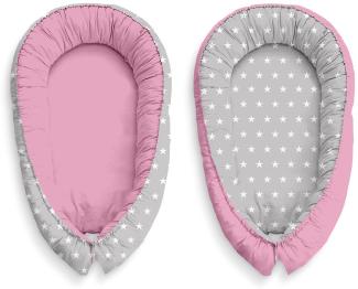 Multifunktionale Kuschelnest Babynest Kokon für Babys und Säuglinge, Nestchen, Reisebett, 100% Baumwolle, antiallergisch