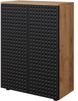 Vicco 'Irma' Midischrank, Holz, 81 x 30 x 60 cm, Goldkraft Eiche