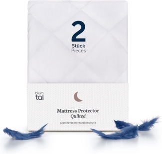 Matratzenschoner Blumtal Luxus Gesteppt – Oeko-TEX Zertifiziert Blumtal, Anti-Allergie, Waschmaschinenfest