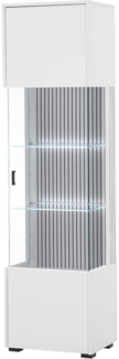 Vitrine Merced in weiß matt 48 x 180 cm