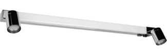 Trio Leuchten LED Badezimmer Wandleuchte Enrico 281479306, Metall Chrom, 9 Watt LED, exkl. 2x GU10, Lichtfarbe einstellbar