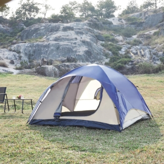 Campingzelt für 2 Personen in Blau [pro. tec]