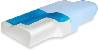 Vitabo Nackenkissen Kopfkissen mit Gel-Auflage, ergonomisch, Seitenschläfer Nackenkissen